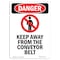 Signmission Safety Sign, OSHA Danger, 5" Height, Keep Away From The, Portrait OS-DS-D-35-V-1731 - alternate 1